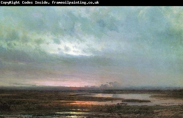 Alexei Savrasov Sundown over a marsh,